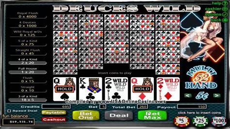 Игра Deuces Wild  52 Hands  играть бесплатно онлайн